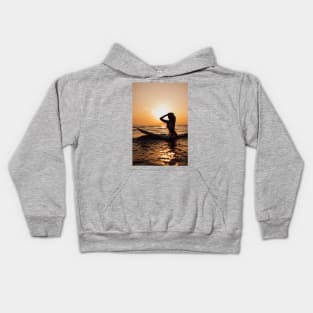 Sunset on Vacation Kids Hoodie